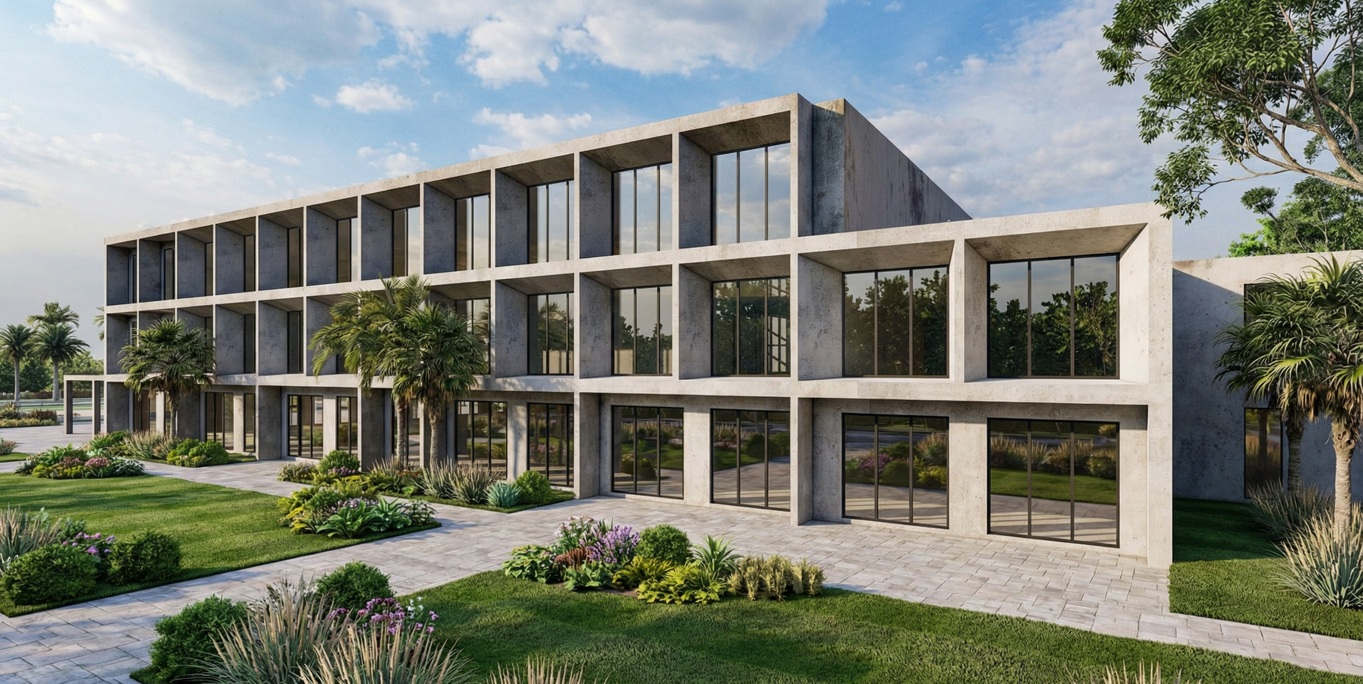 Modular construction with crane